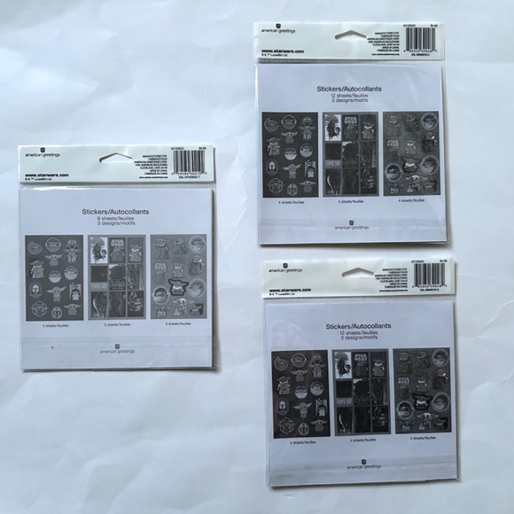 STOCKING STUFFER! The Mandalorian Star Wars Grogu Sticker Bundle - Picture 4 of 4